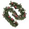 Ukrainian Christmas Garland w. Straw Bows, Apples & Pine Cones 59 Inches